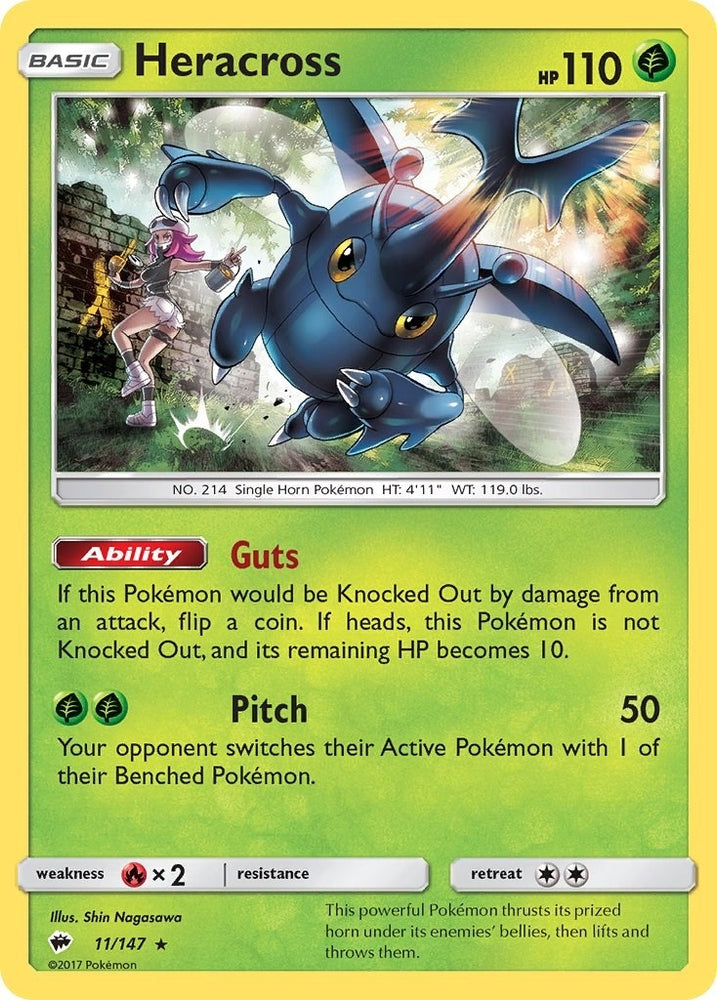 Image for Heracross (11/147) [SM - Burning Shadows]