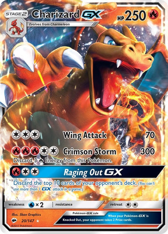 Image for Charizard GX (20/147) [SM - Burning Shadows]
