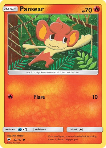 Image for Pansear (22/147) [SM - Burning Shadows]