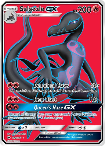 Image for Salazzle GX (Full Art) (132/147) [SM - Burning Shadows]