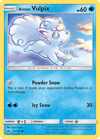 Image for Alolan Vulpix (27/147) [SM - Burning Shadows]