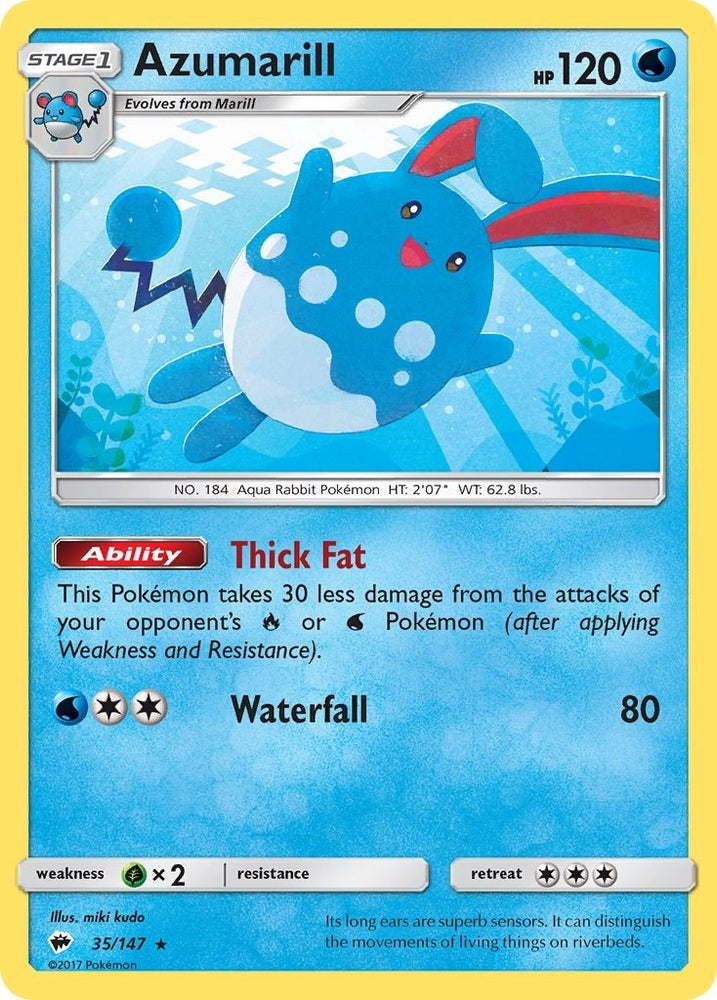 Image for Azumarill (35/147) [SM - Burning Shadows]