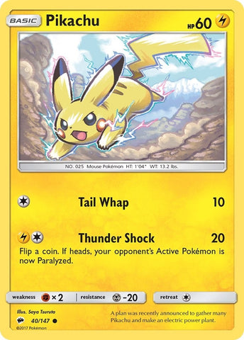 Image for Pikachu (40/147) [SM - Burning Shadows]
