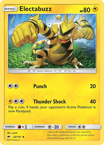 Image for Electabuzz (42/147) [SM - Burning Shadows]