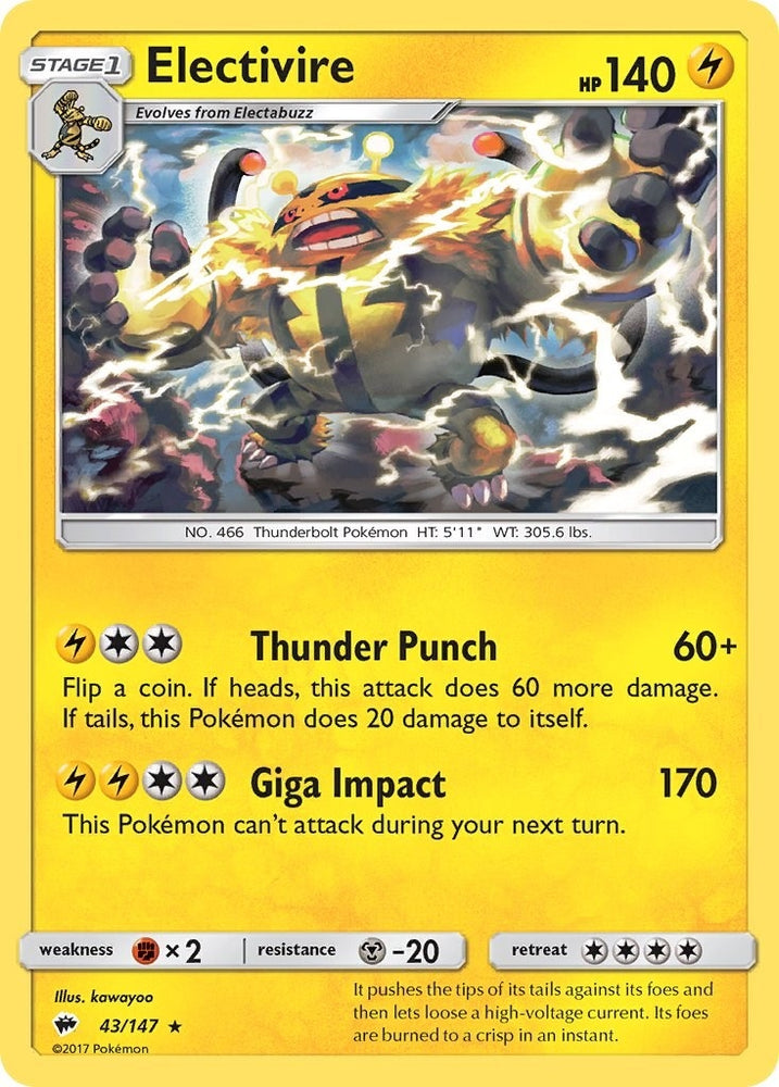 Image for Electivire (43/147) [SM - Burning Shadows]