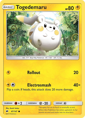 Image for Togedemaru (47/147) [SM - Burning Shadows]