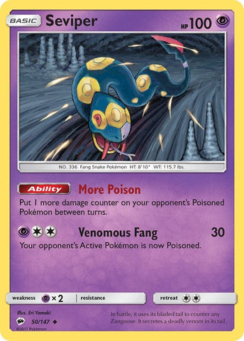 Image for Seviper (50/147) [SM - Burning Shadows]