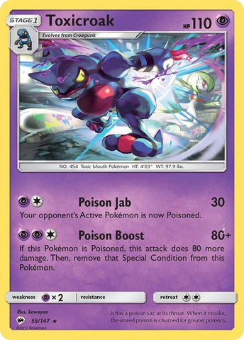 Image for Toxicroak (55/147) - Pokemon