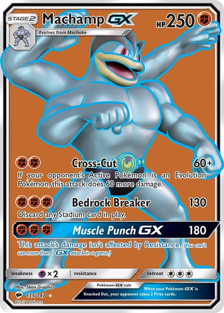 Image for Machamp GX (Full Art) (135/147) [SM - Burning Shadows]