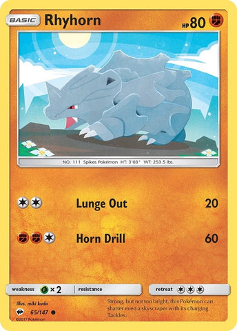 Image for Rhyhorn (65/147) - Pokemon