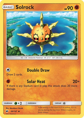 Image for Solrock (69/147) - Pokemon