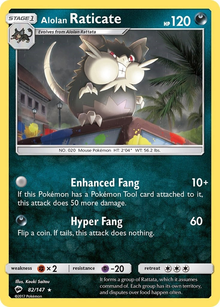 Image for Alolan Raticate (82/147) [SM - Burning Shadows]