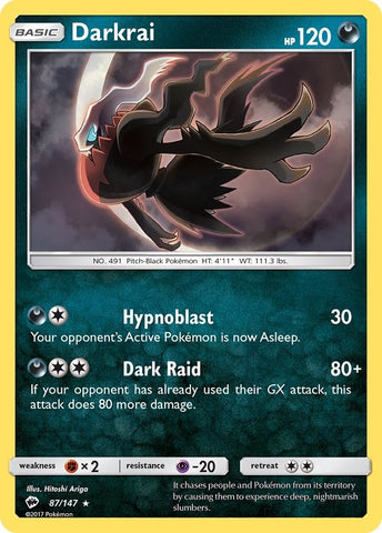 Image for Darkrai (87/147) [SM - Burning Shadows]