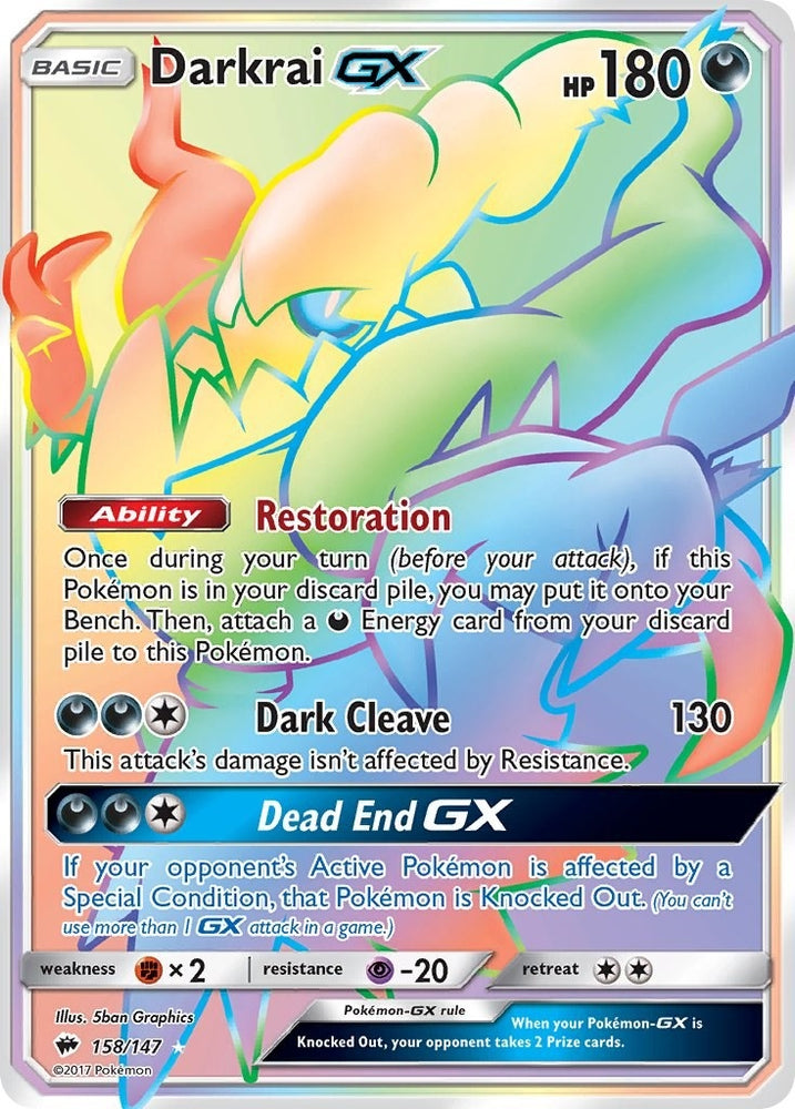 Image for Darkrai GX (Secret) (158/147) [SM - Burning Shadows]