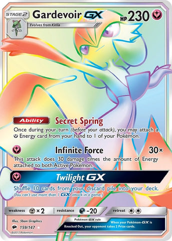 Image for Gardevoir GX (Secret) (159/147) [SM - Burning Shadows]
