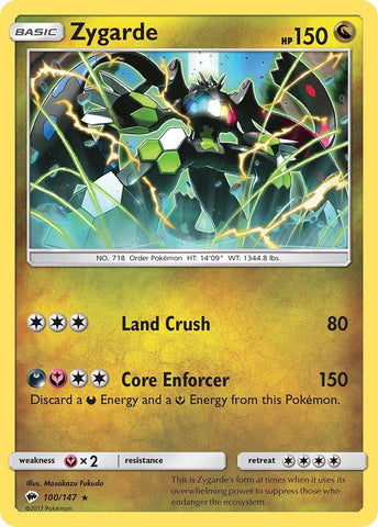 Image for Zygarde (100/147) [SM - Burning Shadows]