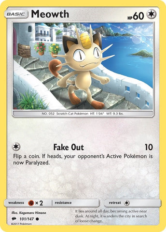 Image for Meowth (101/147) [SM - Burning Shadows]