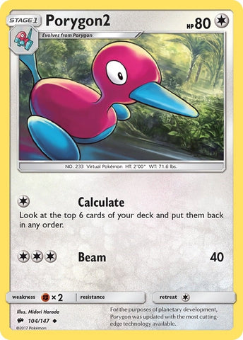 Image for Porygon2 (104/147) [SM - Burning Shadows]