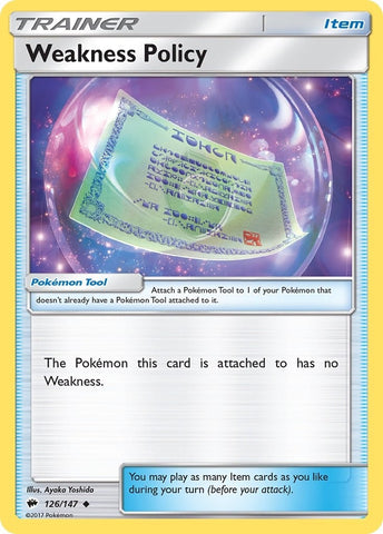 Image for Weakness Policy (126/147) [SM - Burning Shadows]