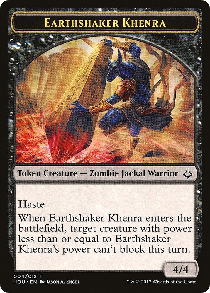 Image for Earthshaker Khenra // Cat Double-Sided Token (4 // 16) [Hour of Devastation]