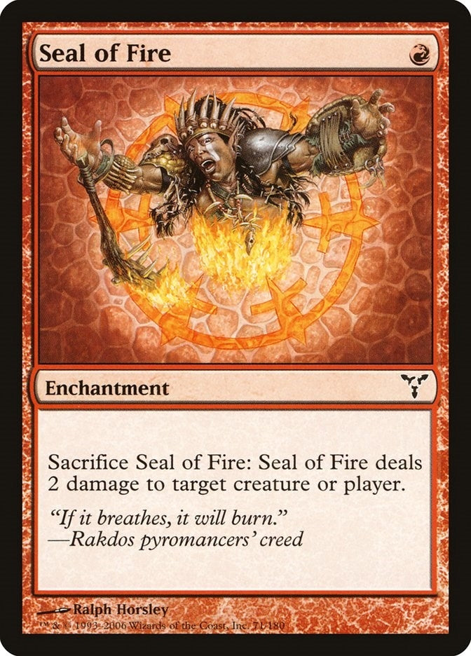 Image for Seal of Fire (71) [Dissension]