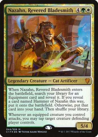 Image for Nazahn, Revered Bladesmith (44) [Commander 2017]