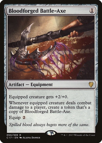 Image for Bloodforged Battle-Axe (50) [Commander 2017]