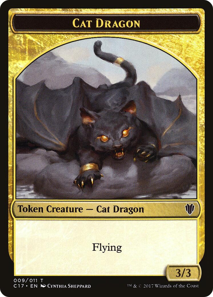 Image for Cat Dragon // Dragon (007) Double-Sided Token (9 // 7) [Commander 2017]