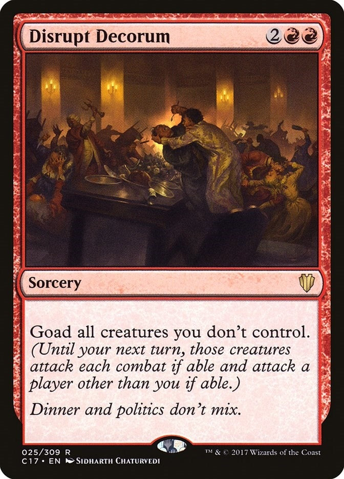 Image for Disrupt Decorum (25) [Commander 2017]