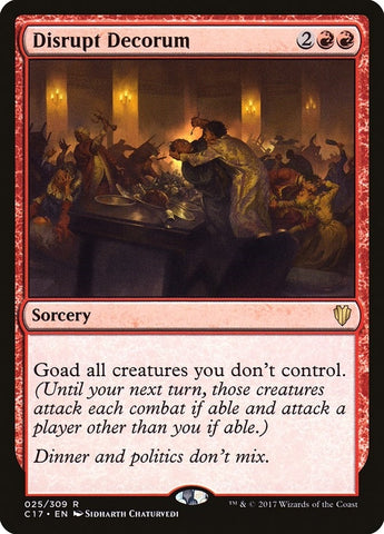 Image for Disrupt Decorum (25) [Commander 2017]