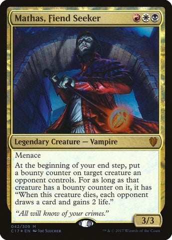 Image for Mathas, Fiend Seeker (42) [Commander 2017]