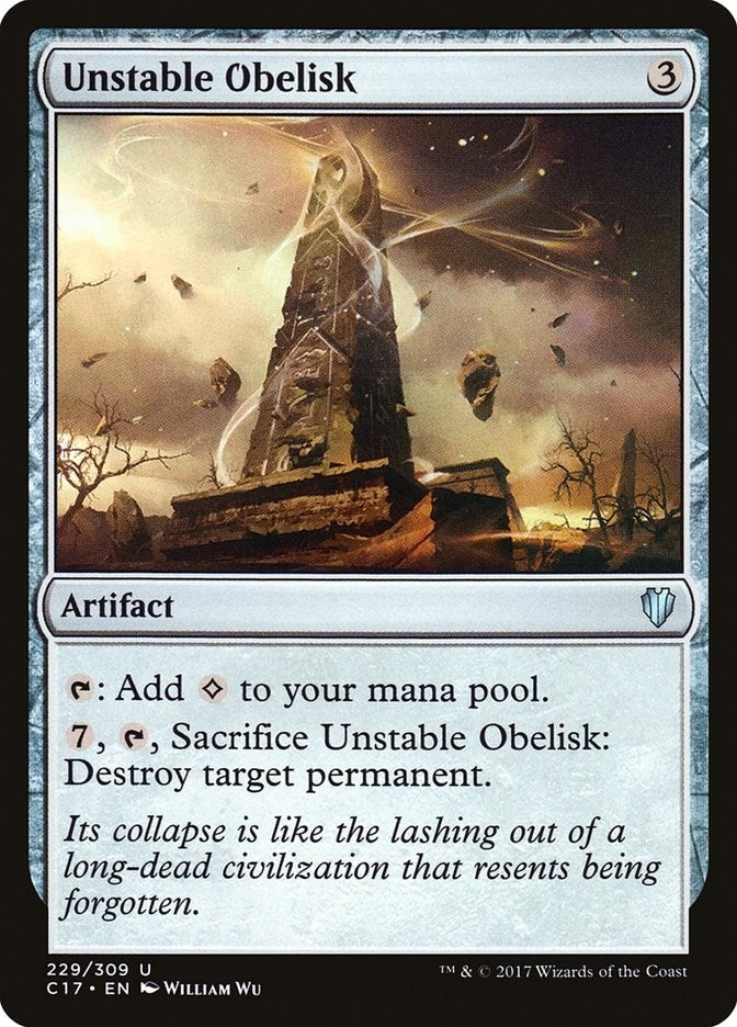 Image for Unstable Obelisk (229) [Commander 2017]