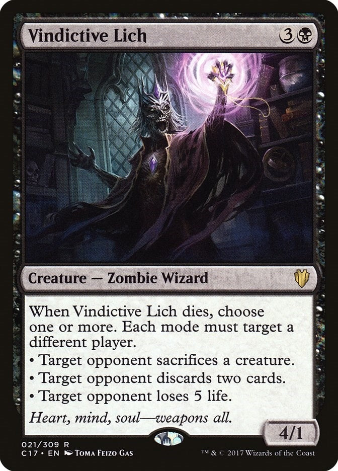 Image for Vindictive Lich (21) [Commander 2017]