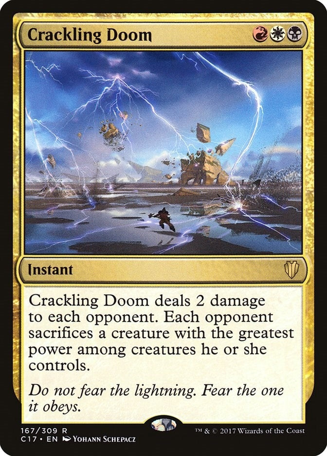 Image for Crackling Doom (167) [Commander 2017]