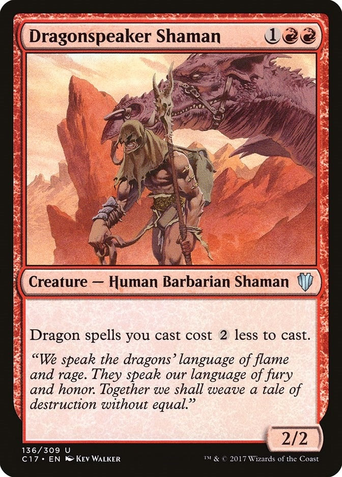 Image for Dragonspeaker Shaman (136) [Commander 2017]