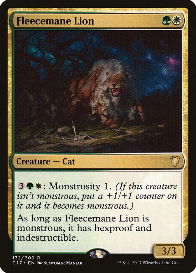 Image for Fleecemane Lion (172) [Commander 2017]