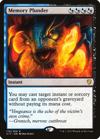 Image for Memory Plunder (178) [Commander 2017]