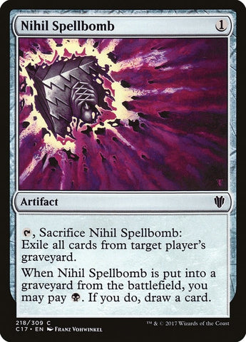 Image for Nihil Spellbomb (218) [Commander 2017]