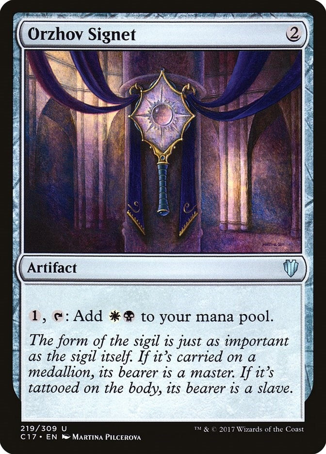 Image for Orzhov Signet (219) [Commander 2017]