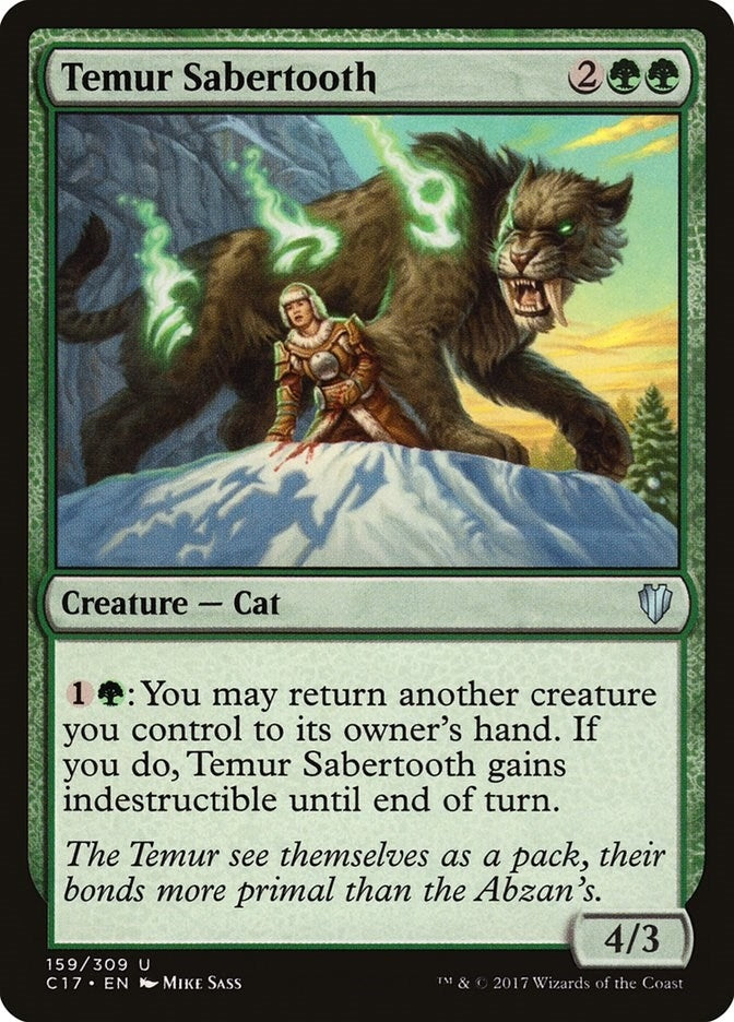 Image for Temur Sabertooth (159) [Commander 2017]