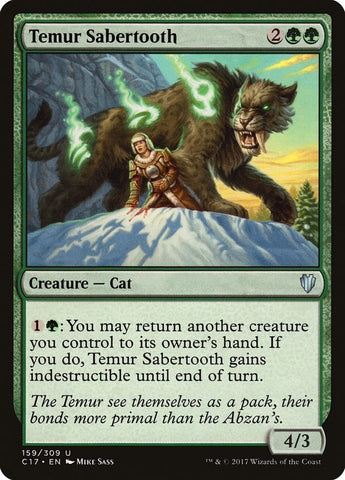 Image for Temur Sabertooth (159) [Commander 2017]