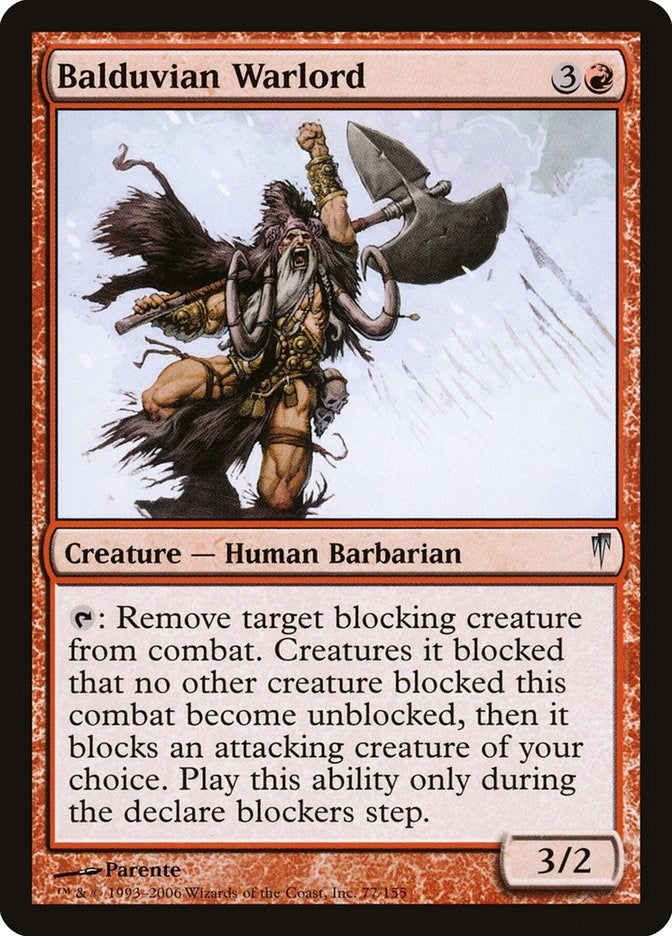 Image for Balduvian Warlord (77) [Coldsnap]