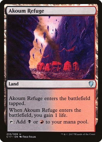 Image for Akoum Refuge (233) [Commander 2017]