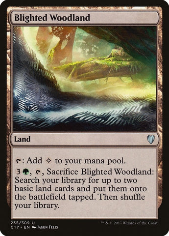 Image for Blighted Woodland (235) [Commander 2017]