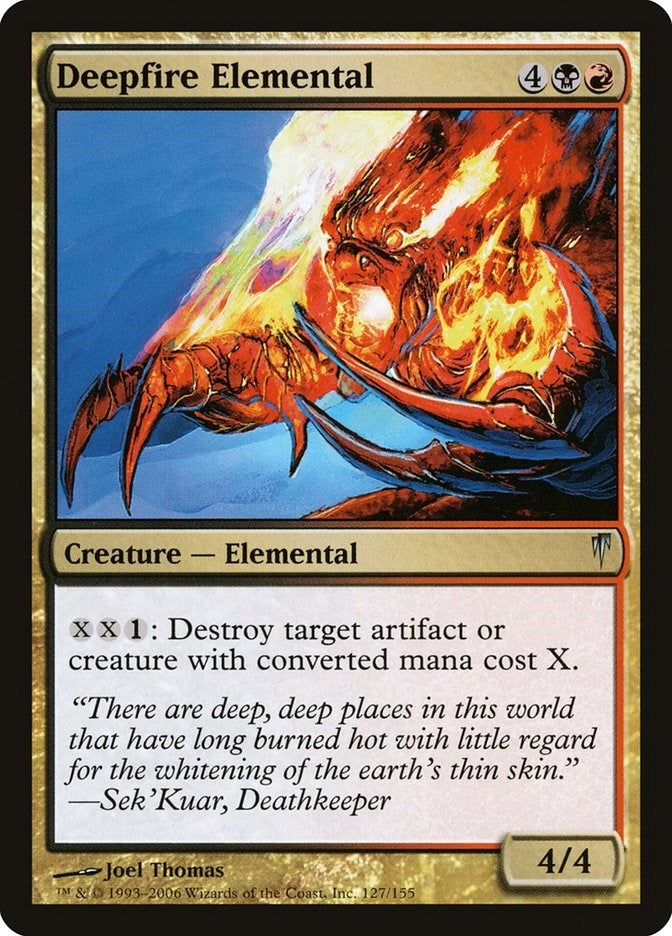 Image for Deepfire Elemental (127) [Coldsnap]