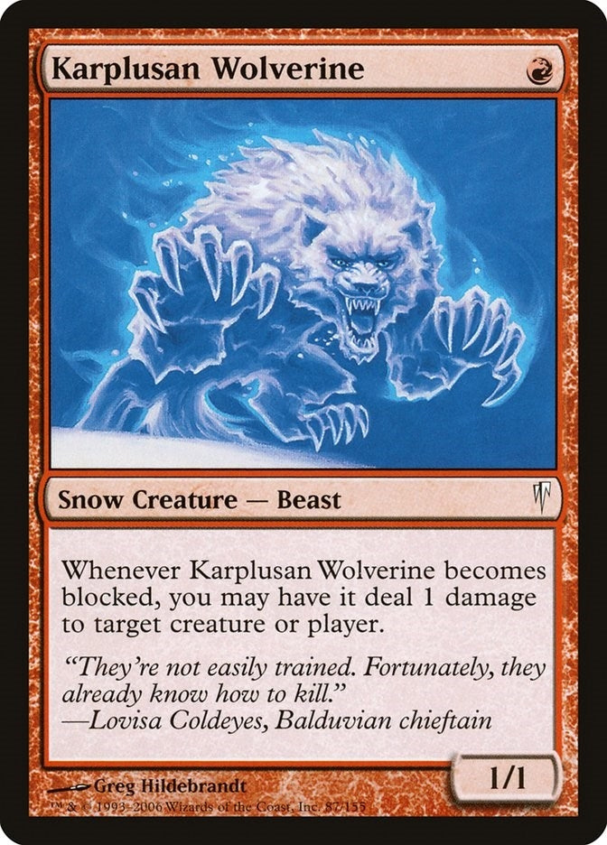 Image for Karplusan Wolverine (87) [Coldsnap]