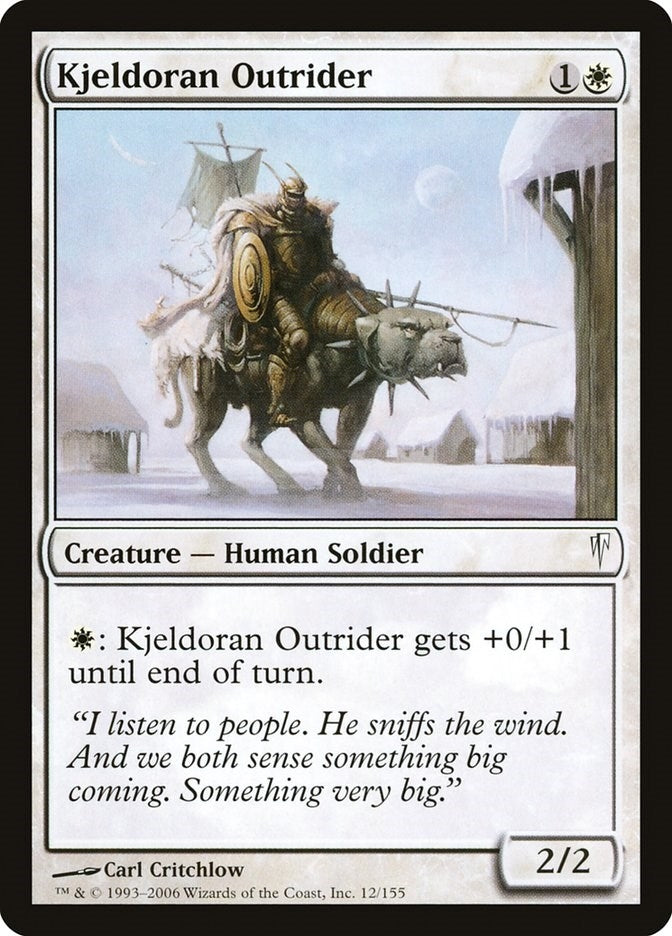 Image for Kjeldoran Outrider (12) [Coldsnap]