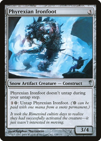 Image for Phyrexian Ironfoot (139) [Coldsnap]