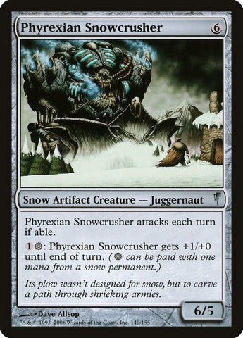 Image for Phyrexian Snowcrusher (140) [Coldsnap]