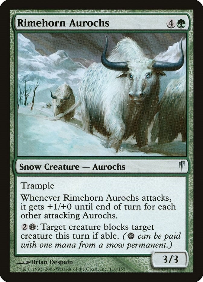Image for Rimehorn Aurochs (118) [Coldsnap]